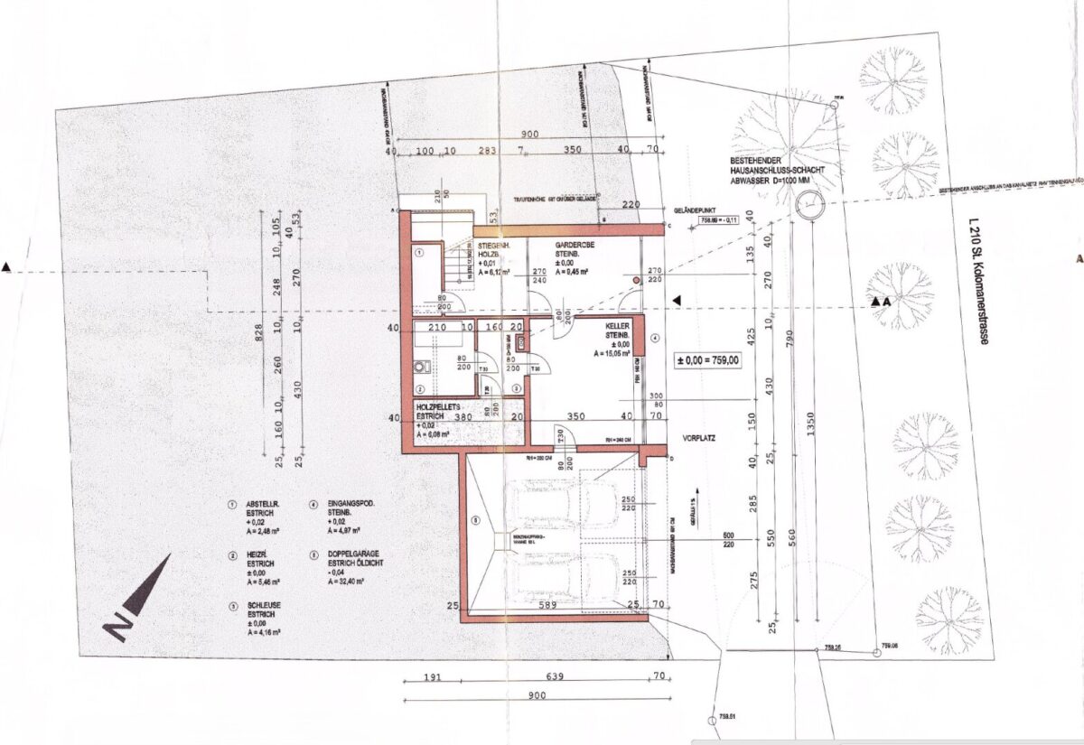 Grundriss Untergeschoss