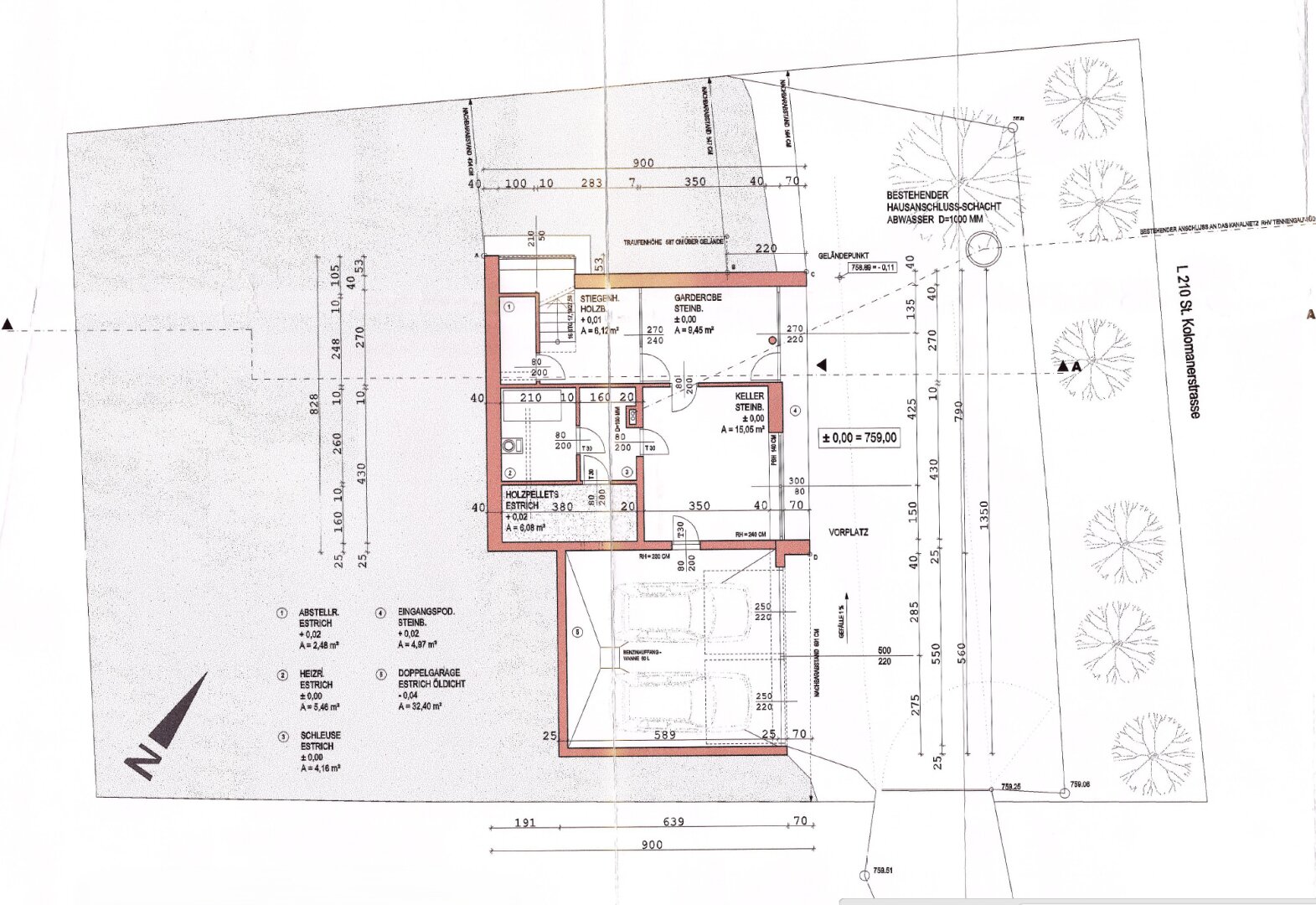 Grundriss Untergeschoss